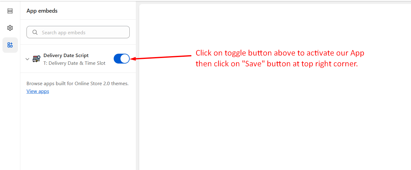 Enable App Embed